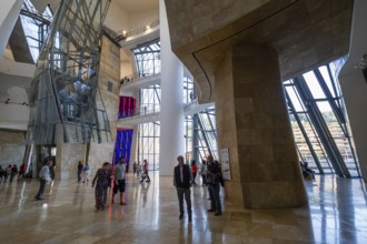 Guggenheim Museum Bilbao, 20th century, designed by Frank O. Gehry, Bilbao, Basque Country, Spain,