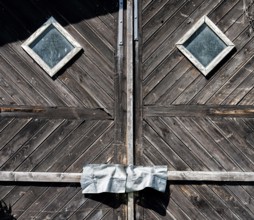 Old door looks like a face