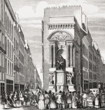 The Fontaine Molière, a fountain in the 1st arrondissement of Paris, France, Europe