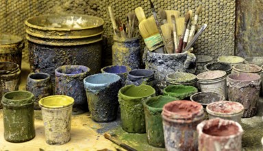 The tools for pottery's decoration in Tuscany