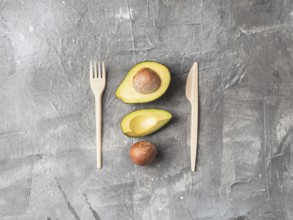 Avocado Seeds Biodegradable Single-Use Cutlery. Bioplastic - Great alternative to plastic