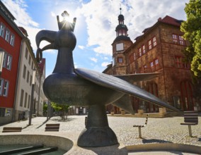 Stadt Nordhausen Rathaus city hall in Thuringia Germany