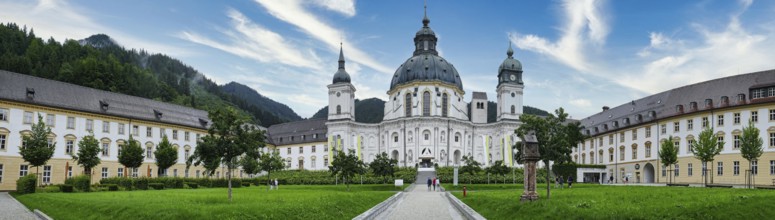 Panoramic view of the Ettal monastery