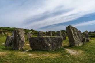 A view of the Drombeg Stone Circle in County Cork of Ireland
