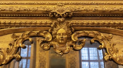 Antique baroque frame decoration with blank empty copy space, picture