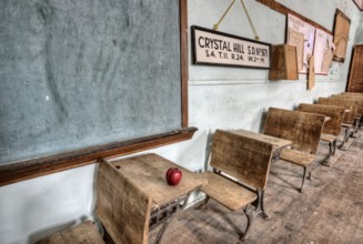 Abandoned School House one room Canada Saskatchewan
