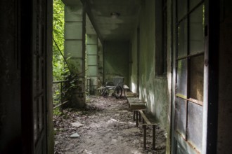 A picture of a scary place in an abandoned asylum in Vercelli, Italy, Europe