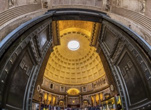 Italy, Rome, Pantheon. Interior view of the ancient dome Austria, Europe