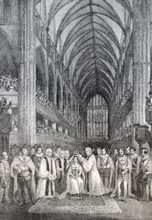 The coronation of Queen Victoria, 1838, ceremony at Westminster Abbey, Victoria or Alexandrina
