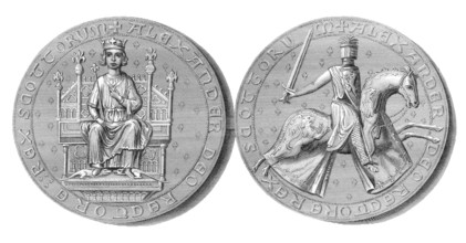 Siegel von Alexander III., 1241 - 1286, König der Schotten