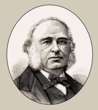 Pierre Paul Broca, 1824 – 1880, French physician, anatomist and anthropologist, digital edited