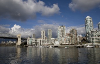 Vancouver Skyline Canada dwntown west end Granville Island