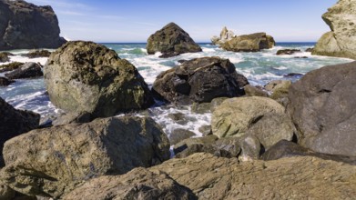 Rocky Beach Landscape, Color Image, Pacific Northwest
