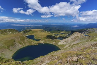 The Seven Rila Lakes in the Rila Mountain, Bulgaria, Europe