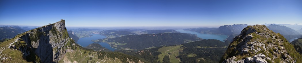 At the summit of the Alps View from Schafberg, Austria, Europe
