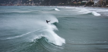 Surfer on a wave