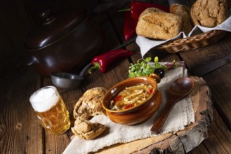 Savoury tripe soup with red pepper