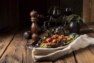 Tender beef with various vegetables