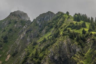 View of the Branderschrofen from the Tegelberg near Füssen in the Allgäu