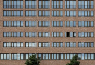 High-rise building facade window