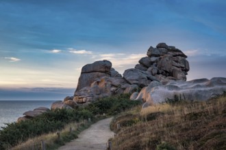 Atlantic coast in Brittany near Ploumanac?h