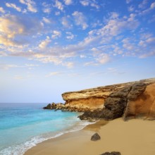 Fuerteventura La Pared beach at Canary Islands Pajara of Spain