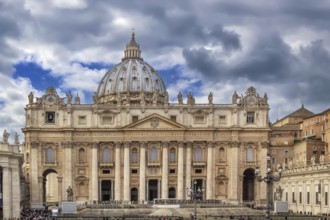 St. Peter Basilica is a church in the Renaissance style located in the Vatican, Rome