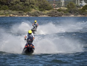 Olbia, Italy - September 16 - 20192 Aquabike world Championship gran prix of Italy