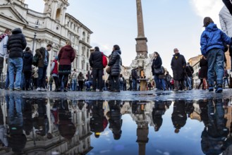 Italy, Rome. Piazza Navona Austria, Europe
