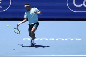 MELBOURNE, AUSTRALIA, JANUARY 11: Casper Ruud of Norway playing against Jannik Sinner of Italy on