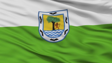 Santa Fe De Antioquia City Flag, Country Colombia, Antioquia Department, Closeup View