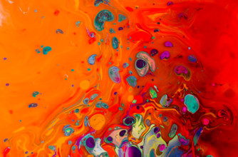 Traditional Ottoman Turkish abstract marbling art patterns as background