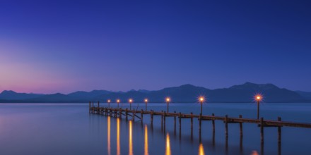 Dawn at the famous Chiemsee, Bavaria, Germany, Europe