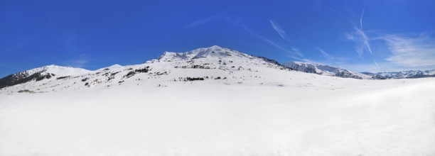 Baqueira Beret in Lerida Catalonia ski spot resort in Aran Valley of Pyrenees Spain
