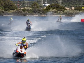 Olbia, Italy - September 16 - 20192 Aquabike world Championship gran prix of Italy