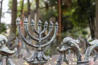 Iron Fences of the Jewish Cemetery on Lido Island, District of Venice, Italy, Europe