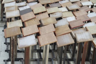 Prayer tables at the Wailing Wall, Jerusalem