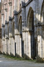 The ruins of San Galgano Abbey in Tuscany
