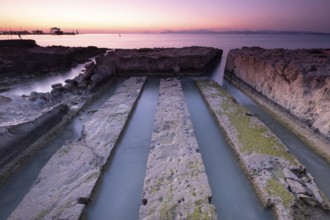 Irrigation canal of the salt flats, Sa Siquia, la Savina, Formentera, Pitiusas Islands, Balearic