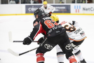 Parker Tuomie (Cologne Sharks, #62), Markus Schweiger (Löwen Frankfurt, #64), PENNY DEL, Test match