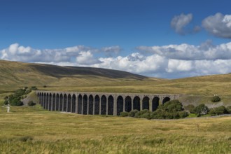 A view of the historic Ribblehead Viaduct in North Yorkshire