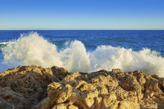 Cullera Playa los Olivos beach sunset in Mediterranean Valencia at Spain