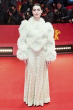 Anamaria Vartolomei on the red carpet at the Special Gala of the film Mickey 17 at the 75th