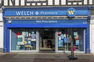 Welch independent pharmacy NHS prescriptions in town centre, Ipswich, Suffolk, England, UK
