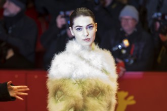 Anamaria Vartolomei on the red carpet at the Special Gala of the film Mickey 17 at the 75th