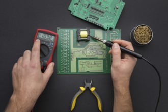 Top view reparation circuit board