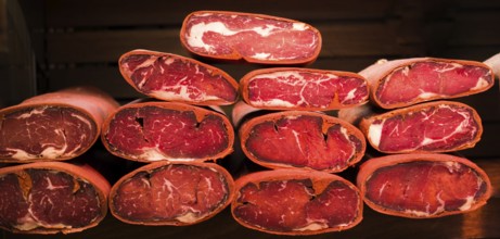 Highly seasoned, air-dried cured beef in Ottoman cuisine