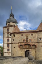 Fortress Marienberg is a symbol of Wurzburg, Germany. Scherenberg gate