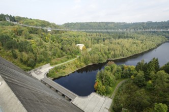 View of the Rappbode Dam. View on Rappbode Dam