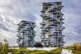 New exclusive apartments called Kaktus Towers, Copenhagen, Denmark, Europe